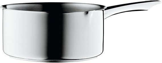 WMF Stielkasserolle 16cm mit Schnaupe kleiner Topf ohne Deckel Kochtopf klein 15l Milchtopf Induktion Cromargan Edelstahl poliert unbeschichtet