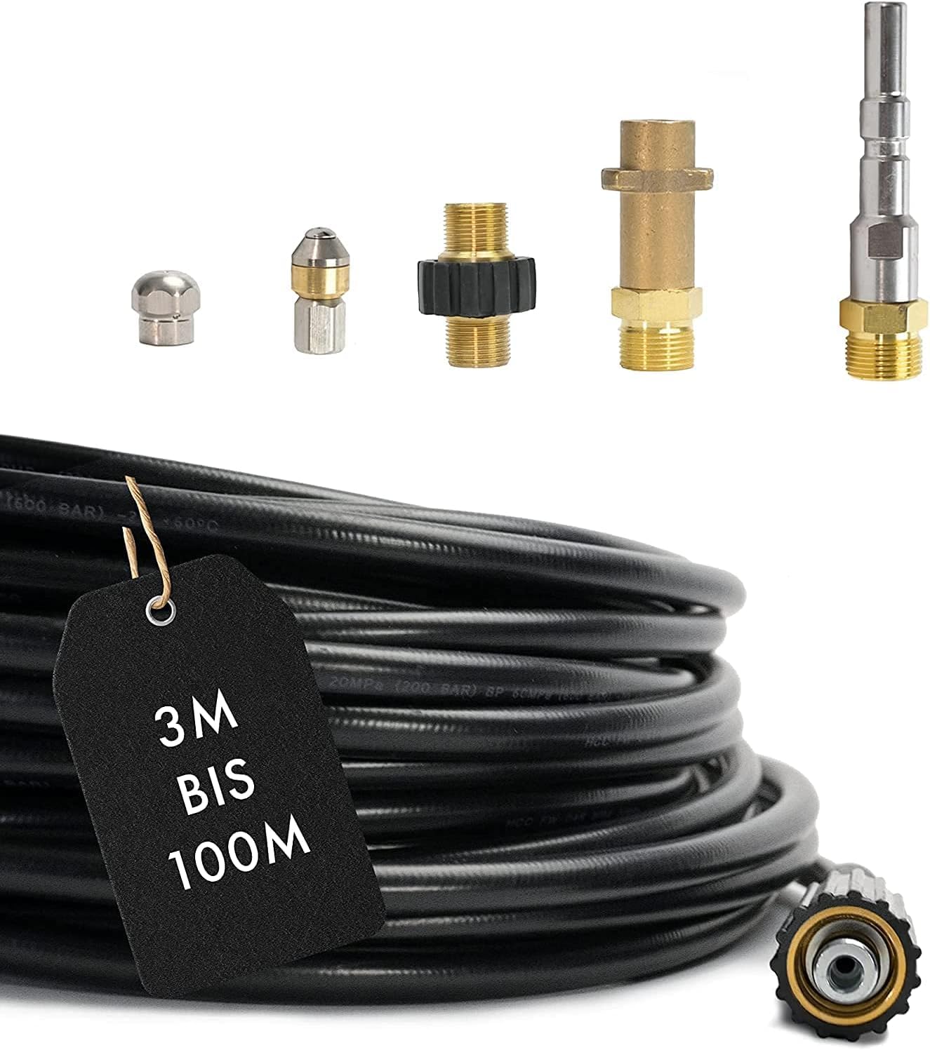 M&M Smartek adaptador M22 AG compatible con KEW/Nilfisk, pieza de recambio | Adaptador robusto para sistemas de alta presión compatibles; comprobar rosca, conexión, junta, presión y equipo seguro.