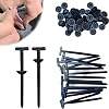 100PCS Nylon Universal Cable Tie Buckle 2026 Upgrade Multipurpose Plastic Cable Ties Tool Heavy Duty Self Locking Nylon Zip Ties UV Resistant Black Zipties for Car Daily Repair 20PCS