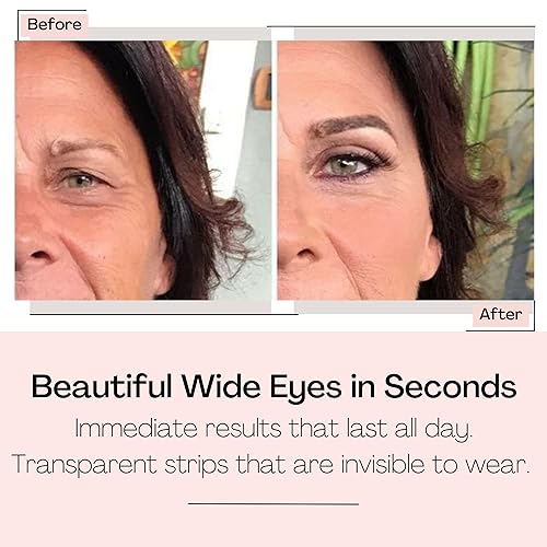 Miniatura 4 de Wonderstripes Cinta para párpados (tamaño grande)  Rayas de elevación de párpados para ojos con capucha  Cinta de silicona invisible para ojos