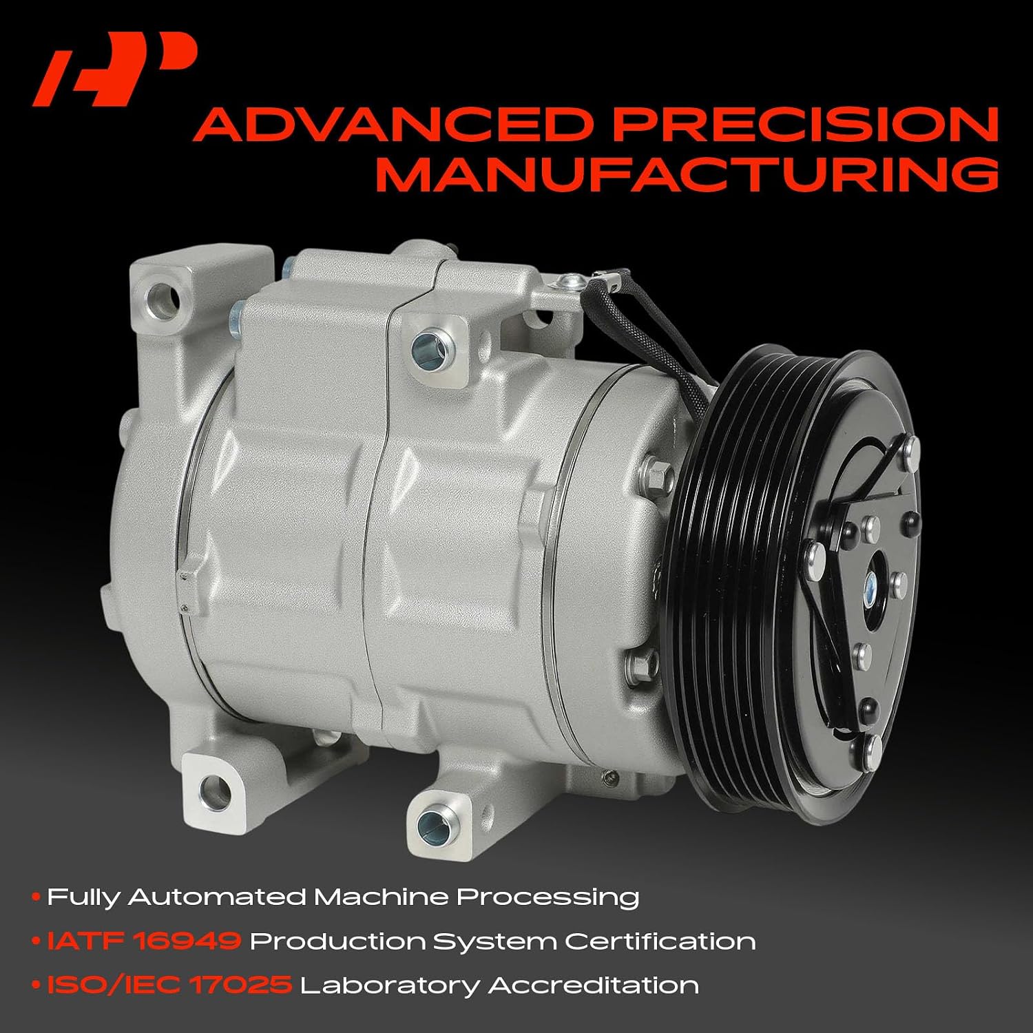 A-Premium Air Conditioner AC Compressor with Clutch Compatible with Mazda CX-7 2.3L 2.5L 2009-2012, HS18 Style