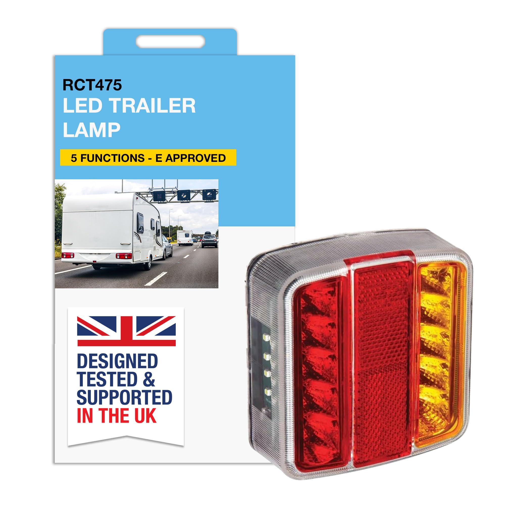 RING Five Function LED Trailer Lamp - Weather Resistant & E Approved