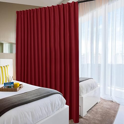 Miniatura 9 de DWCN Cortinas para puerta corrediza de patio, cortinas extra anchas para puerta de cristal, divisor de habitación, panel de cortina térmica opaca