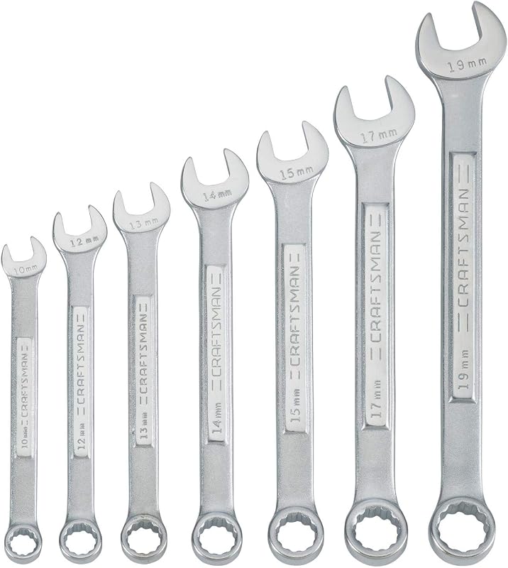 CRAFTSMAN Combination Wrench Set, Metric, 7-Piece (CMMT87015)