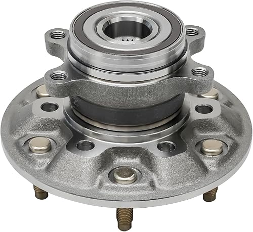 Miniatura 33 de Detroit Axle - Cojinete de rueda delantera izquierda o derecha y conjunto de cubo con 5 lengüetas de repuesto para Hyundai Sonata (2016-2019) Tucson