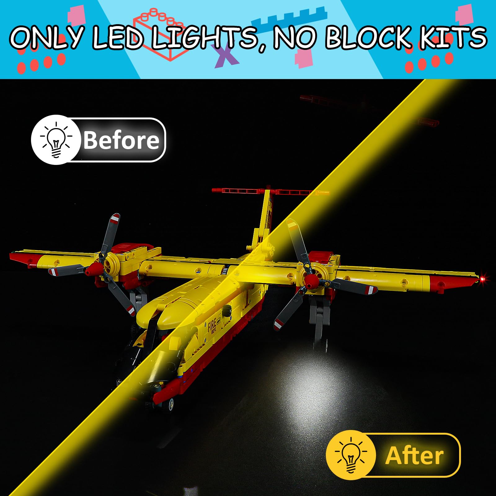 Amazon.co.jp: Mililier LEDライトキット レゴ 42152 消防士 - 航空機