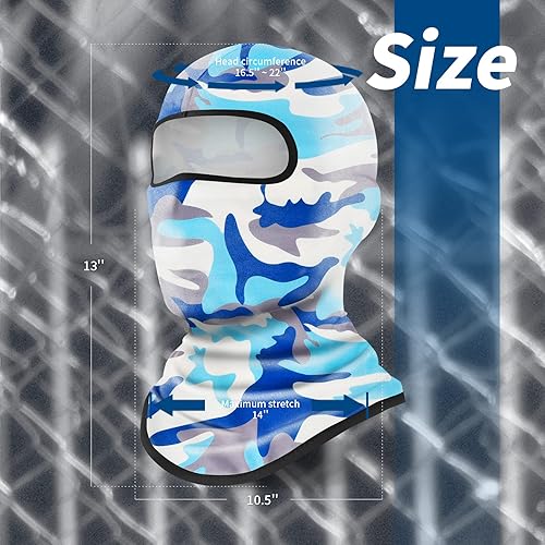 Miniatura 26 de YESLIFE Máscara de esquí, máscara facial para hombres y mujeres, esquí, snowboard, motocicleta, protección UV y protección contra el viento 6 Negro