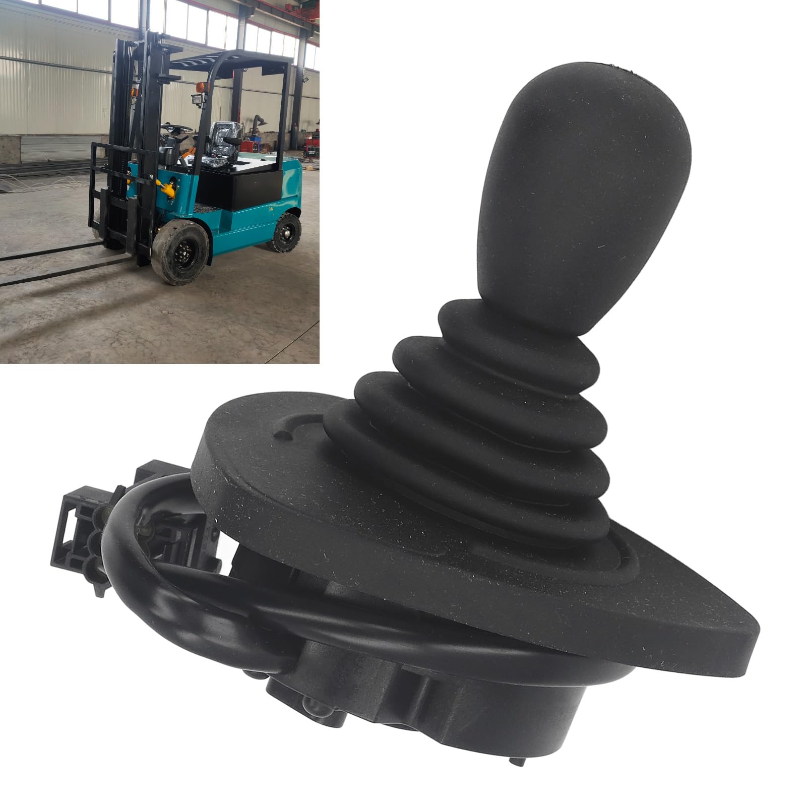 Joystick Idraulico in Materiale di Acciaio Legato, Joystick di Controllo Cavo con Valvola Remota a 360 Gradi per Carrello Elevatore, Trattore, Caricatore di Trattori
