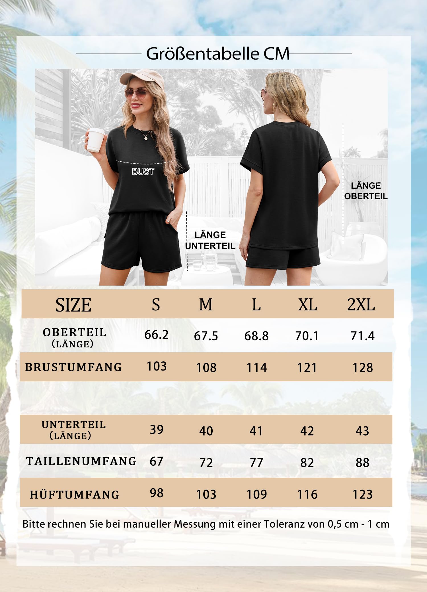 IWOLLENCE Co Ord Set da donna 2 pezzi abiti eleganti vestibilità ampia set estivo da donna con tasche e orlo diviso