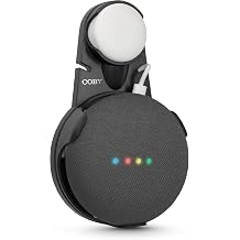COBY Wall Outlet Mount Holder for Google Home Mini Smart Speaker Device Accessories with Cable Cord Plug Management