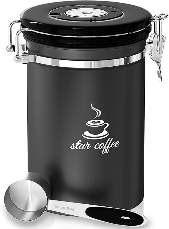 Coffee Canister Airtight Coffee Container Stainless Steel