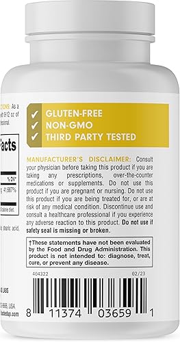 Miniatura 3 de Bucked Up Cápsulas de vitamina B1 de 500 mg, esenciales (90 porciones)