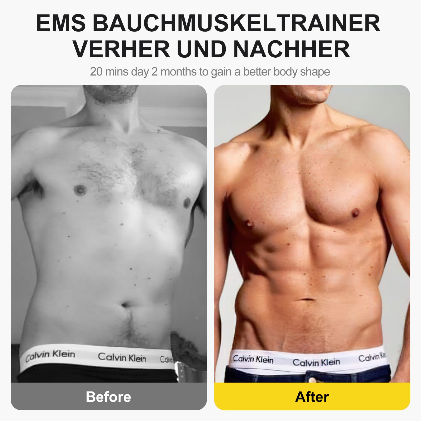 EMS Estimulador Muscular, Electroestimulador Abdominal con 10 Modos 30 Intensidades E Indicador De Consumo De CaloríAs para Hombres Y Mujeres