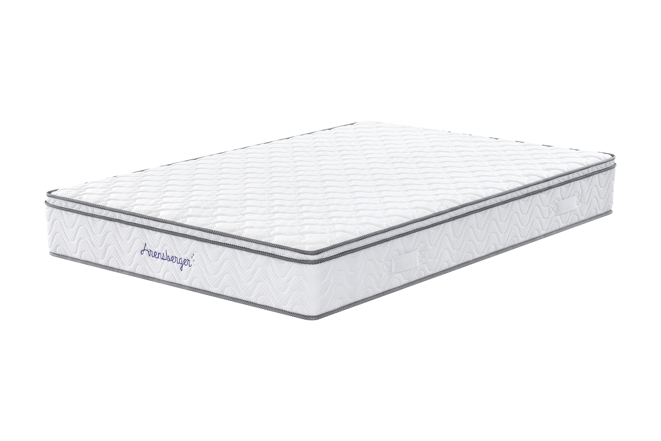 Arensberger Viktoria Matratze 100x200 cm | Taschenfederkernmatratze 25 cm mit 5 cm NANOCELL® Gelschaum | Härtegrad H2/H3/H4 | Federkernmatratze punktelastisch, Rollmatratze | Öko-Tex Zertifiziert