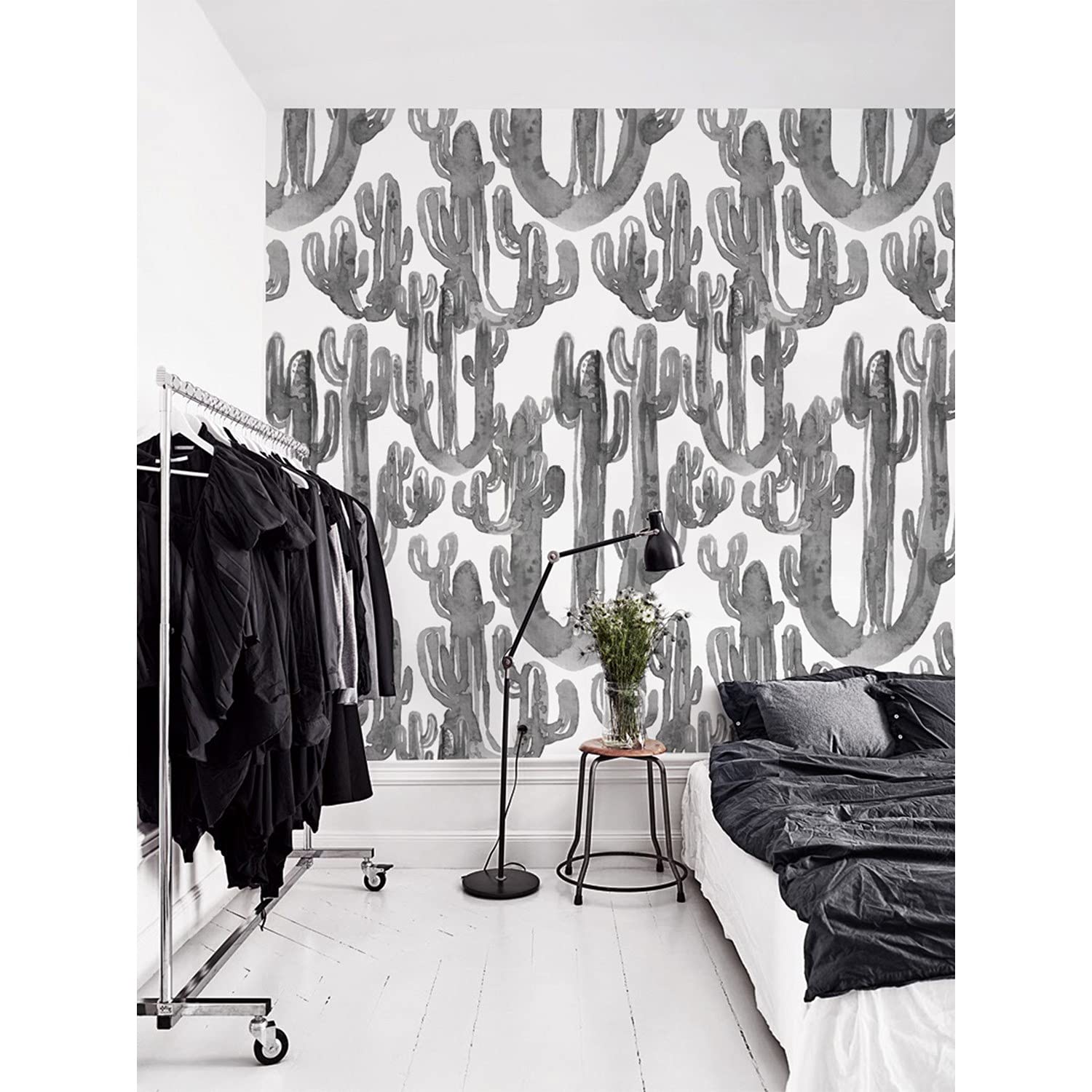 Papier peint feuilles de cactus Coloray 104x70cm pour salon et cuisine