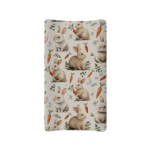 Miniatura 23 de Fundas para cambiador de pañales con estampado de vaca para bebés, niños y niñas, súper suave, funda para cambiador de bebé, sábana bajera ajustable