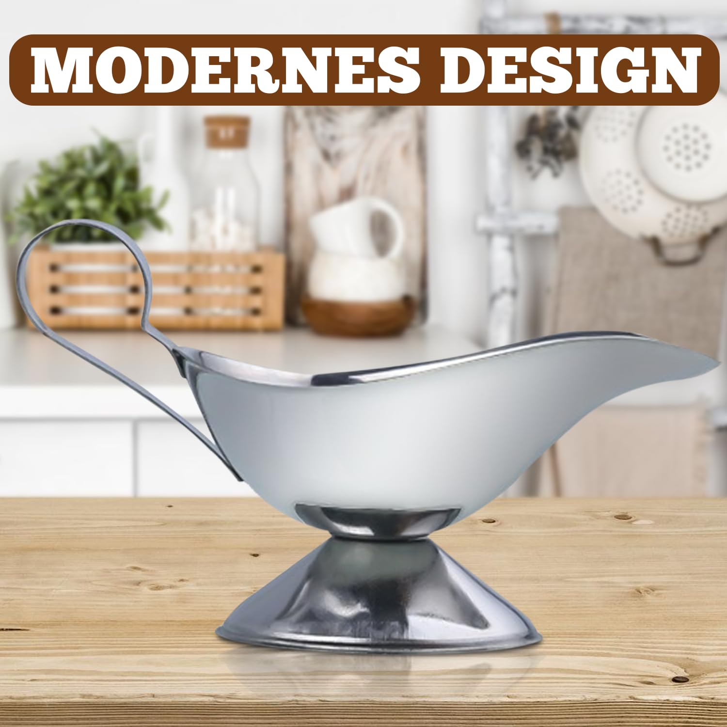 WANDGU Stainless Steel Gravy Boat
