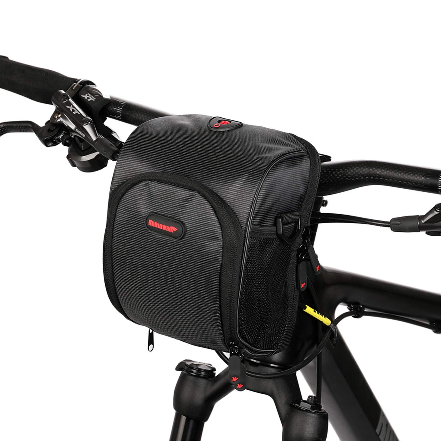 Rhinowalk Vélo Guidon Sac Vélo Panier Avant Guidon Sac De Vélo Montagne Route Vélo Banlieusard Professionnel Accessoires-Noir