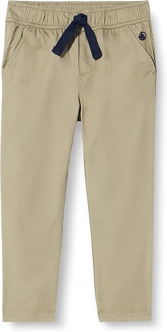 Petit Bateau - Pantalon Rayé Vert Evergreen/Fumee