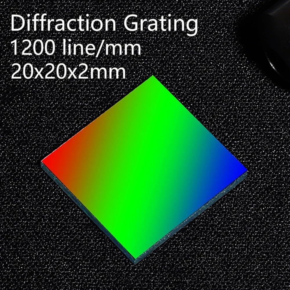 Prisms & Kaleidoscopes Diffraction Grating 1200 Lines 1mm Engraving 20x20mm Ultra High Precision Optical Instrument Science Classroom Optics Kits