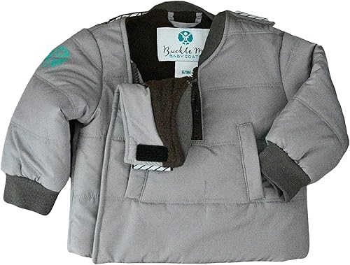 Buckle Me Baby Coats Chaqueta de invierno de asiento de coche más seguro de cierre rápido para niño o niña, como se ve en Shark Tank