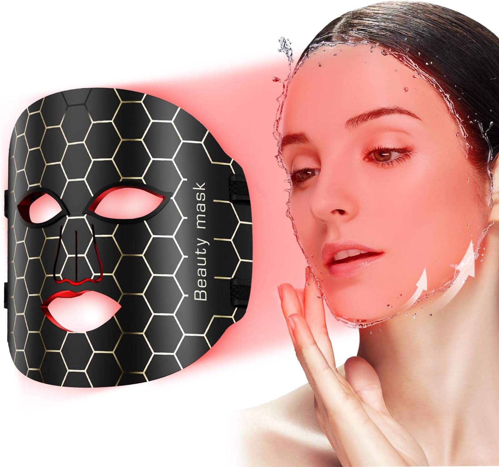 Ablink Red Light Mask for Face, 7 Color LED Light Face Mask, Facial Masks Sheet for Skin Care & Beauty For All Skin Type