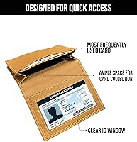 Vista 2 de Cartera de cuero 100% auténtico.., Marrón, Cartera de cuero