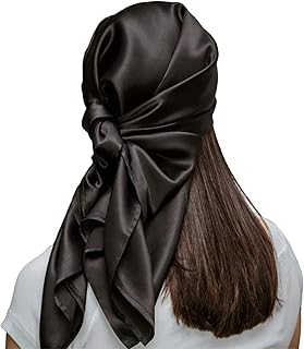 Mulberry Park Pure Silk Head Scarf Bandana - Wake Up with Less Frizz, Helps Maintain Hairstyle, Supports Hair Regrowth, He...