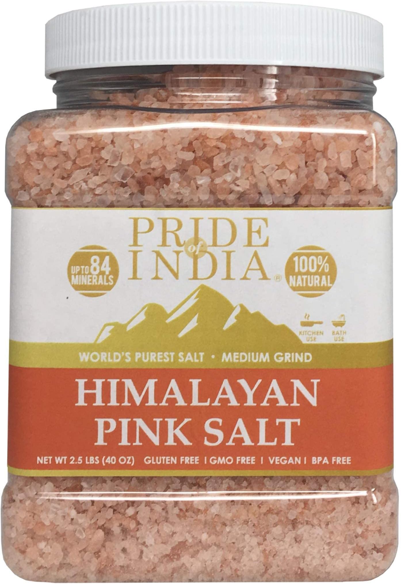 Himalayan Pink Salt 5 lbs Coarse Grain Bulk Bag Hymalain