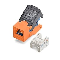 Vista 17 de trueCABLE - Conector Keystone sin herramientas Cat6, sin blindaje (UTP), PoE++ (4PPoE) 100 W, certificación UL, verificado ETL, certificado Blanco