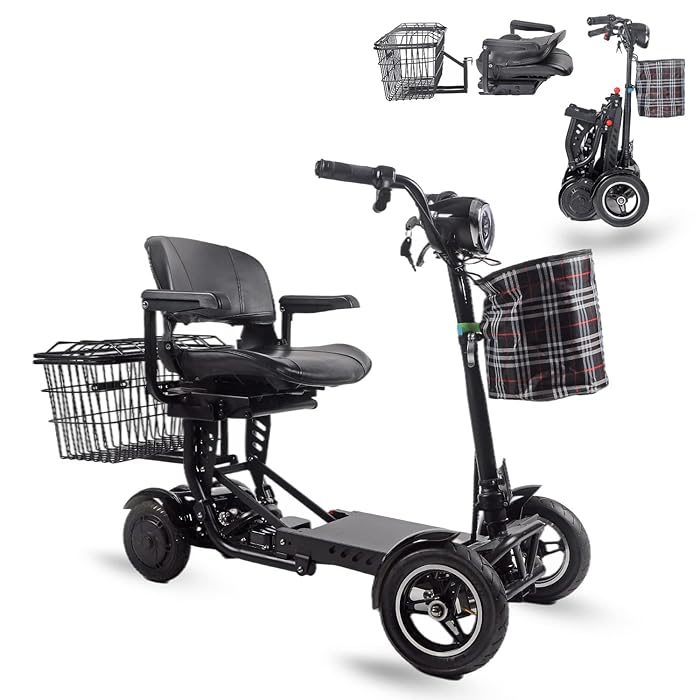 Buy ActiWe Electric Powered Motorized Transformer 4 Wheel Mobility Scooter with Adjustable Seat