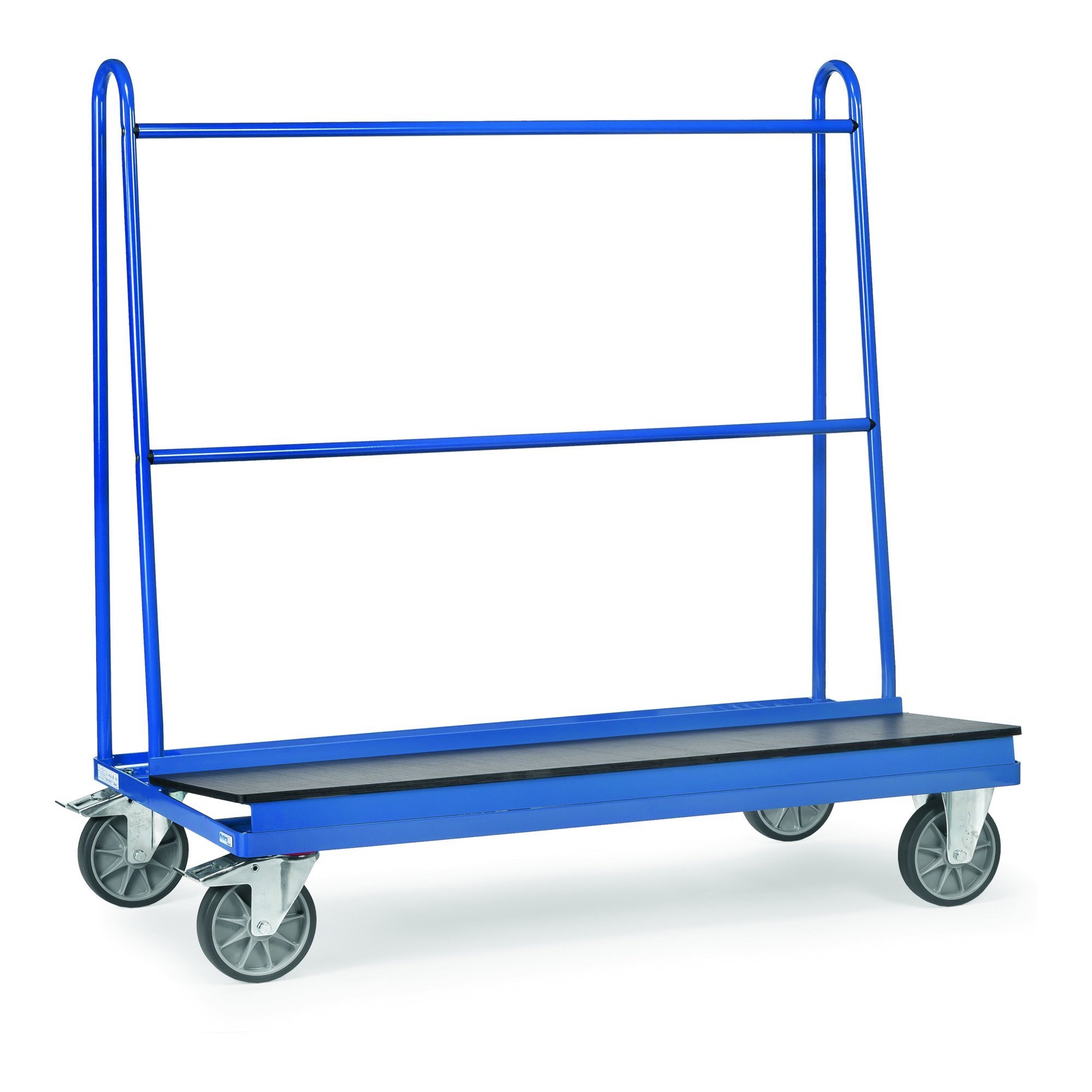 Fetra Transportgeräte mttpe4445 F 500 Wagen Transport für Panel, 500 kg Traglast Rollen, 200 mm Durchmesser, 1500 mm x 400 mm Plattform, 1500 mm Länge x 710 mm Breite x 1510 mm Höhe