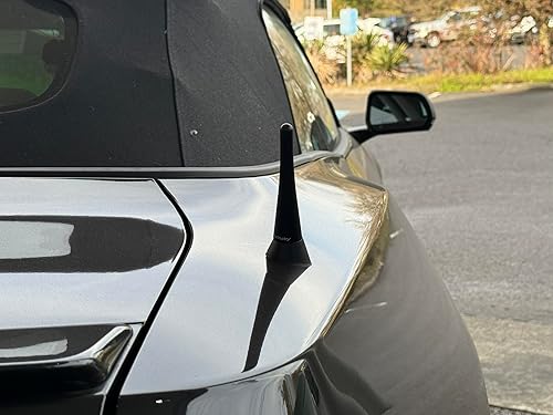 Vista 3 de CravenSpeed Antena rechoncha compatible con Ford Mustang Convertibles 2015-2023 3.8 pulgadas Reemplazo de antena corta Fabricado