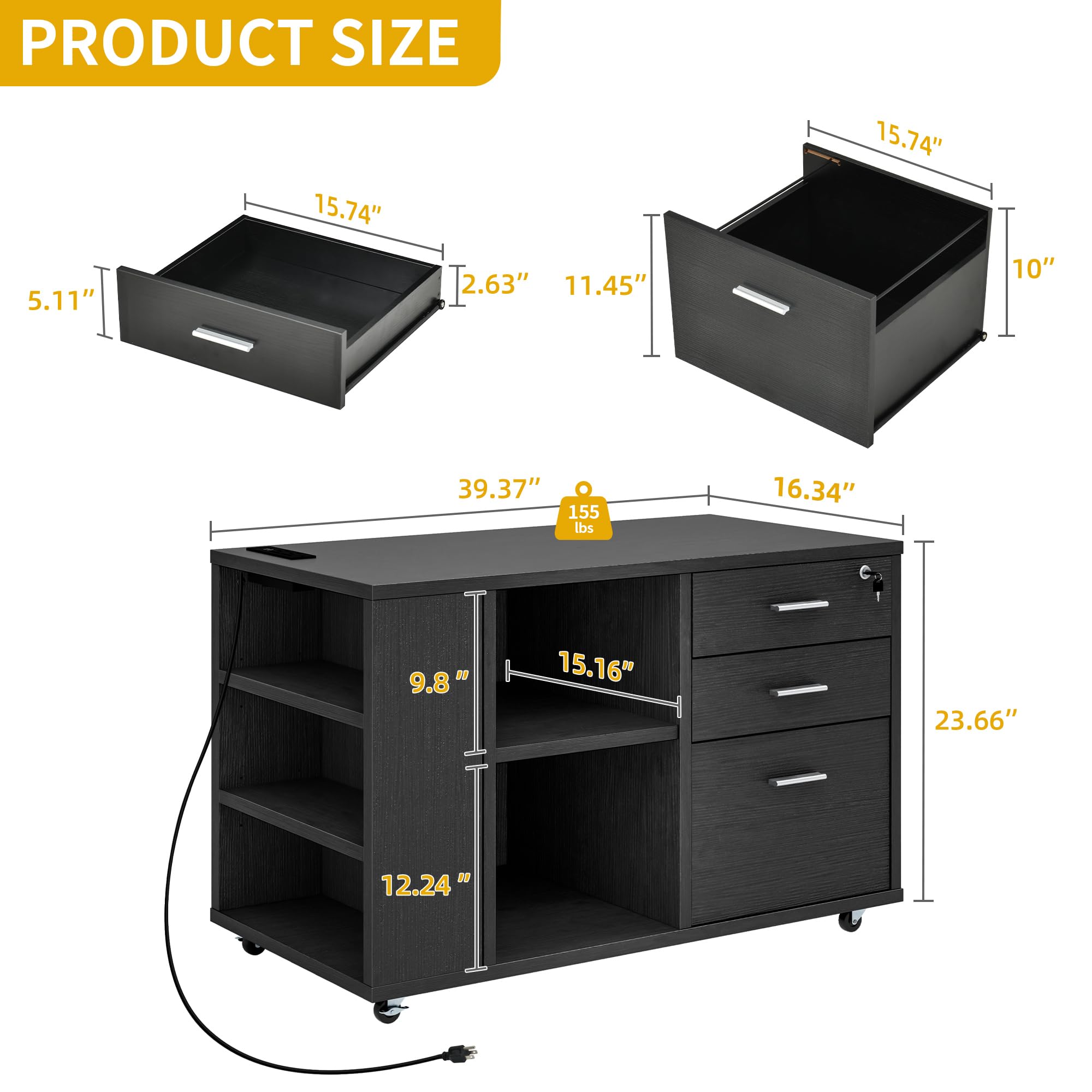 3 Drawer Locking Filing Cabinet DWVO 3 Drawer Wood File Cabinet With ...