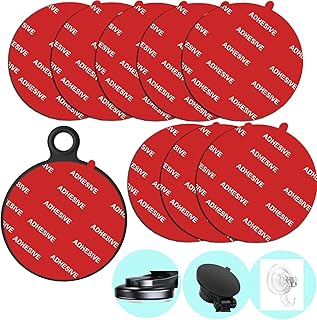 8 Pack 3.15"(80mm) Very High Bond Sticky Adhesive Replacement,Circle Double Sided Pads Gule for Dashboard/Windshield Suction Cup Phone Holder Car DVR Home Suction Hooks GPS Navigation (Red)