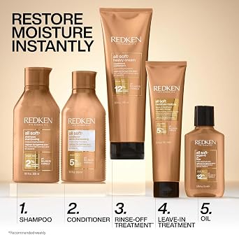 REDKEN | All Soft, Heavy Cream Treatment, Argan Oil, For Softer Smoother Hair, 250ml
