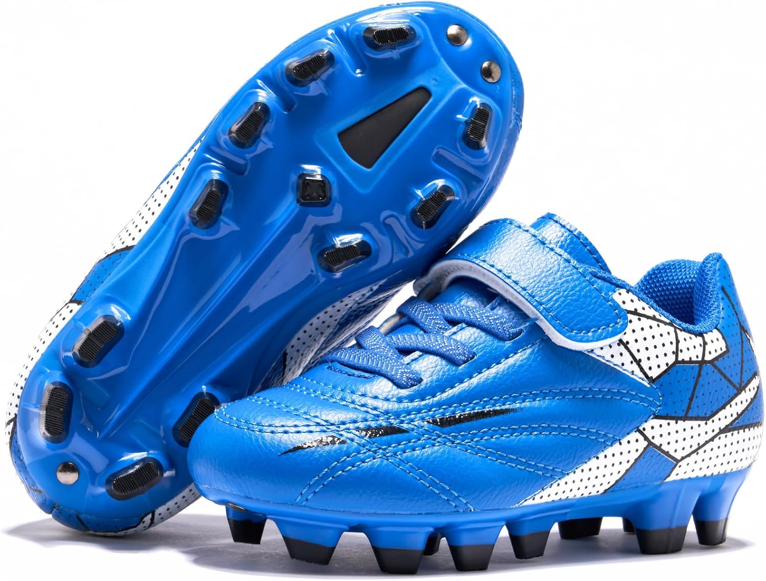 Soccer Cleats for Toddlers, Laceless Football Shoes, Outdoor Firm Ground, Little Kids & Big Kids - Image 8