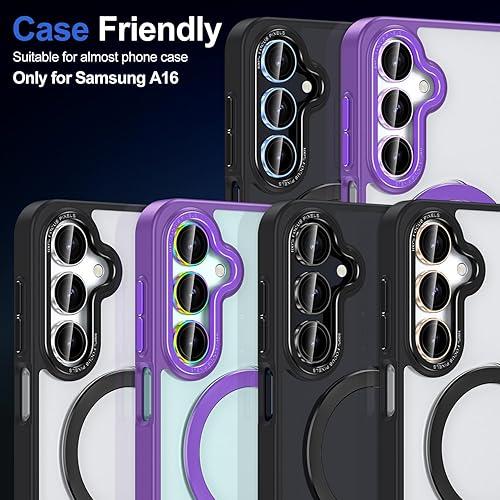 Vista 1170 de para Samsung Galaxy Z Flip 7 Protector de Lente de Cámara, Cubierta de Lente de Vidrio Templado con Anillo de Metal Individual, [Fuerte Adhesión] 1