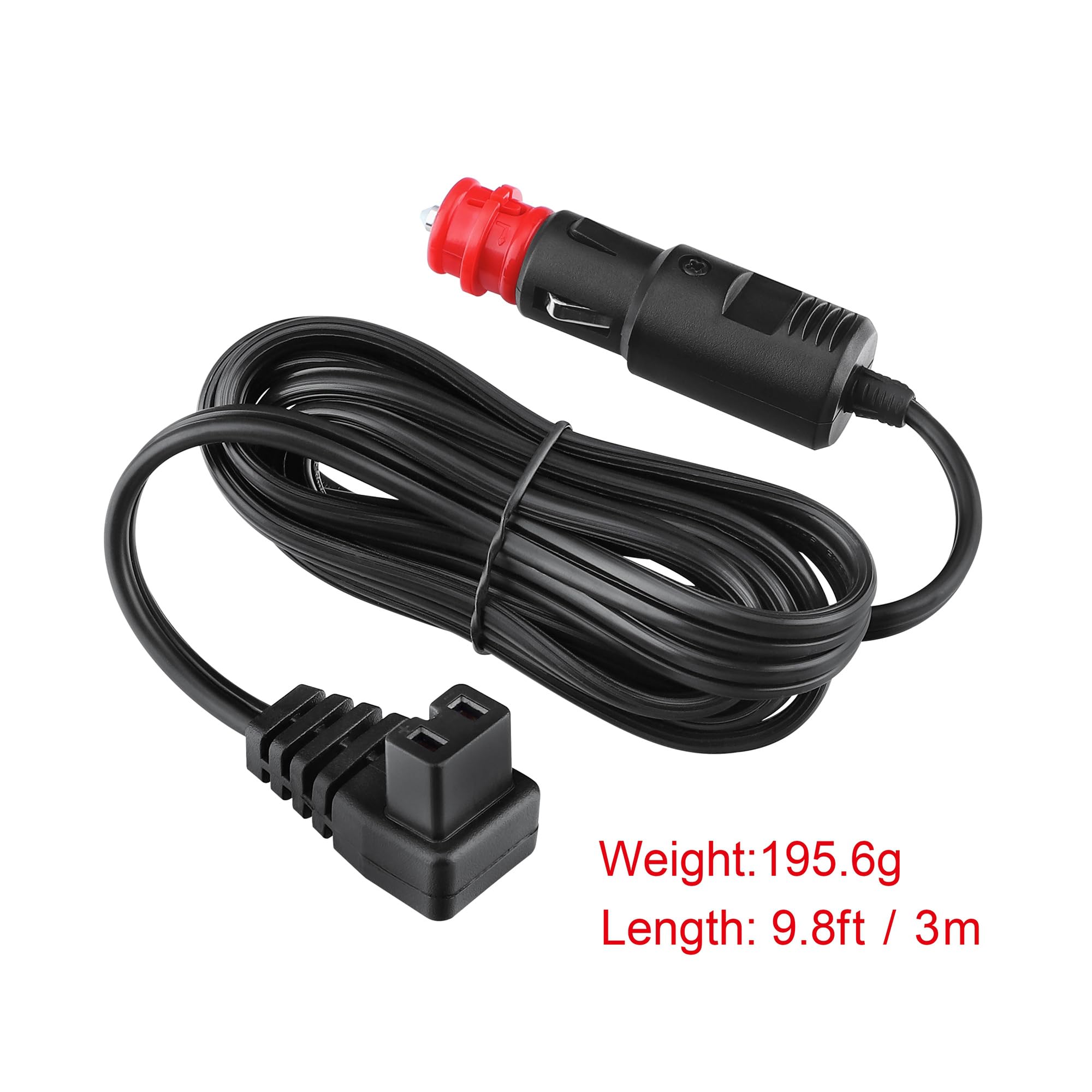 XWNV 12V/24V Car Refrigerator Cigarette Lighter Plug Compatible with ARB F40C4TMP AstroAI JOYTUTUS Alpicool ICECO Setpower Rockpals Aspenora Car Fridge Freezer Cooler Power Cord