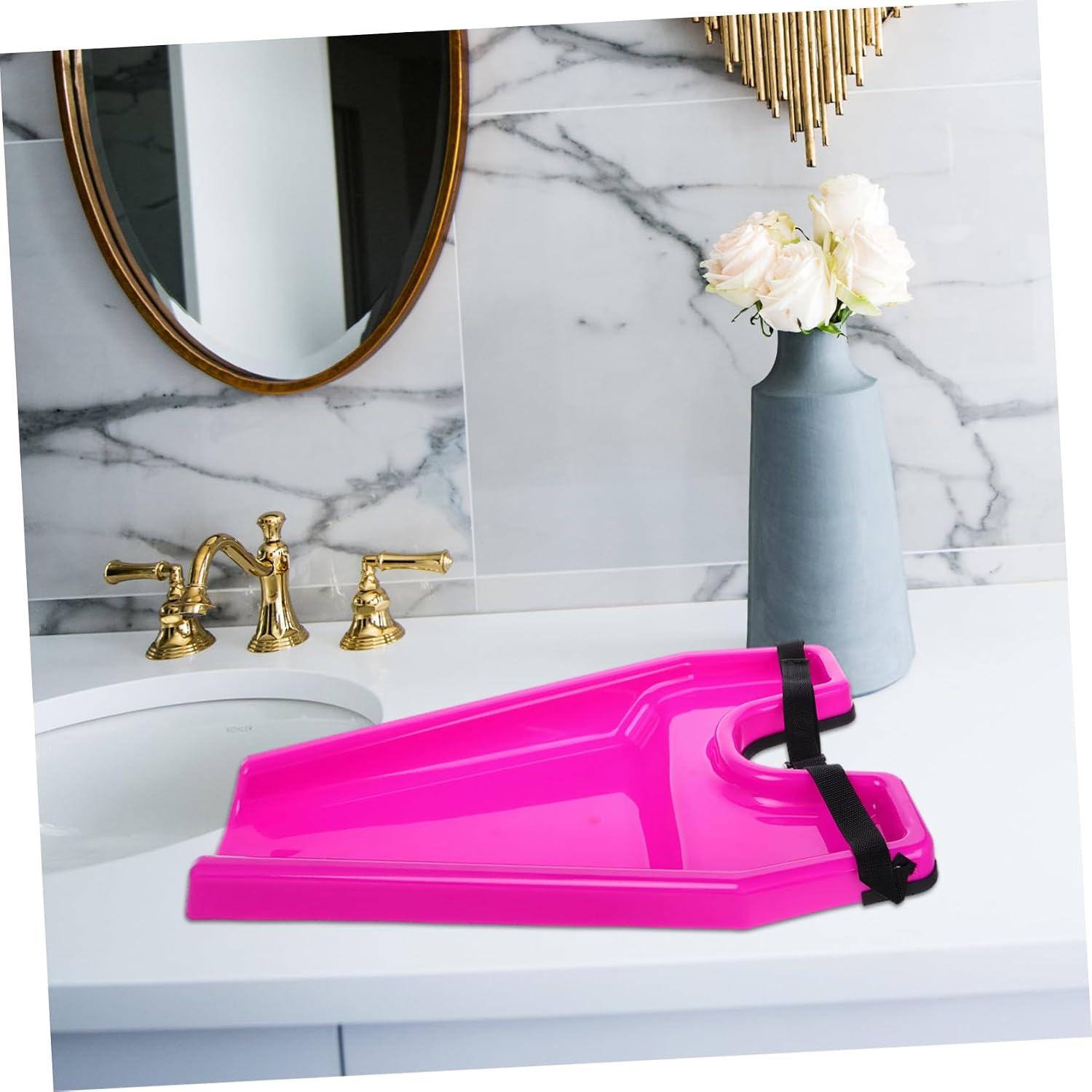 Ipetboom Quick Hair Washing Tray for Salon Chair Portable Rinse Board Plastic Basin Convenient Shampoo Tool for Hairdressers and Home Use