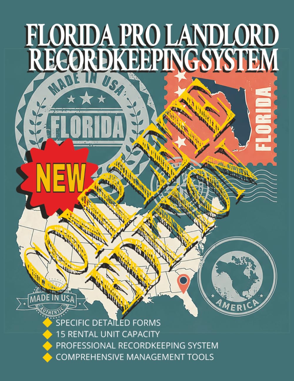 Florida Pro Landlord Recordkeeping System: Complete Edition: Professional Rental Property Management Organizer for Tenant Records, Rent Tracking, Expenses, Maintenance, Inspections and Documentation