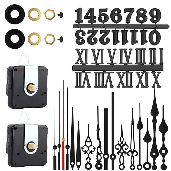 Buy 2 Pack Quartz Clock Movement Kits Battery Powered, Clock Movement