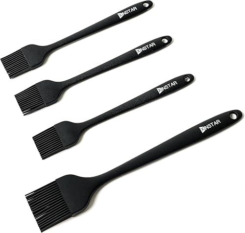 Miniatura 5 de Paquete de 4 cepillos de silicona para repostería cepillo de pastelería resistente al calor mejora tus habilidades de parrilla y horneado con