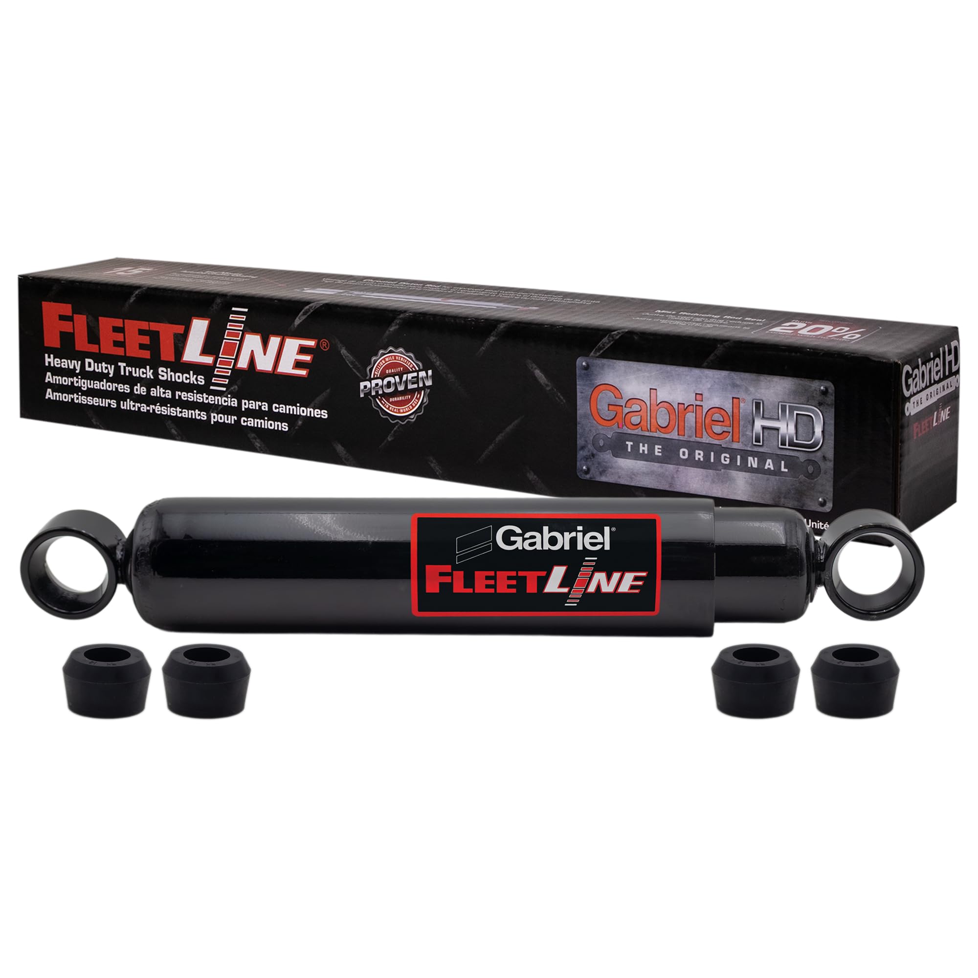 Gabriel 85339 FleetLine HD Truck Rear Shocks Fits Motor Coach Industries D &amp; G Series Coaches; Transportation Mfg Corp Coach Bus; OEM# 12-05-1194, 12-05-6055, 12-05-6033, 1517716