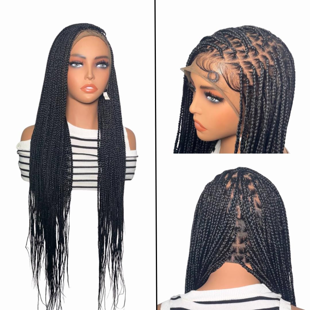 ADA C-Cut Braided Wig for Black Women Glueless Mid-Back Length Black