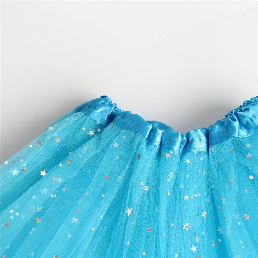 Rysly Girls Sparkle Tutus Princess Ballet Dance Layered Tulle Tutu Skirts,2-8T - Image 3
