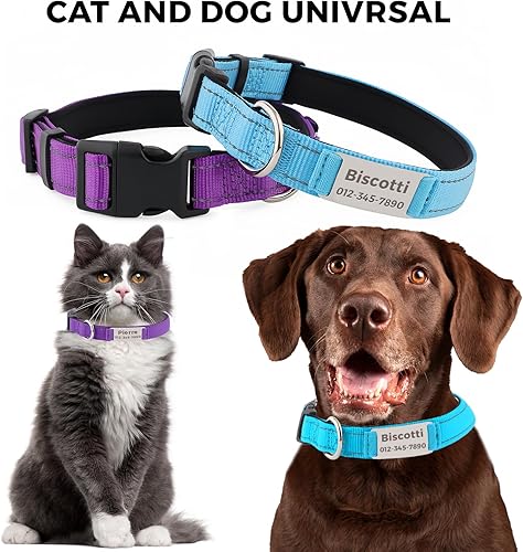 Miniatura 5 de Collar táctico personalizado para perros de razas grandes y medianas, nailon de grado militar resistente con hebilla de metal fuerte, nombre