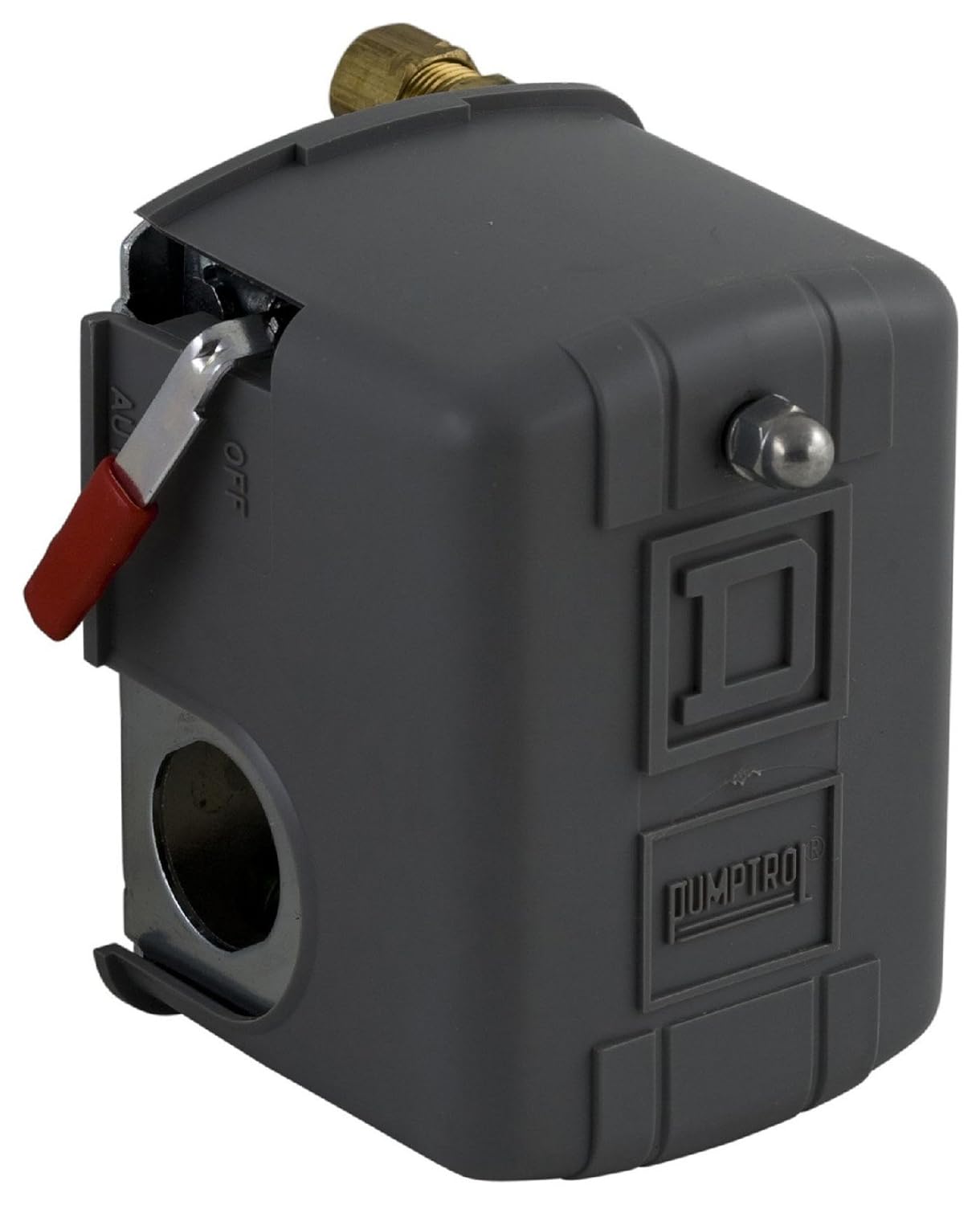 Telemecanique Sensors 9013FYG2J25M1 Air-Pump Pressure Switch, NEMA 1, 60-80 psi Pressure Setting, 20-65 psi Cut-Out, 15-30 psi Adjustable Differential, Auto/Off Cut-Out Lever