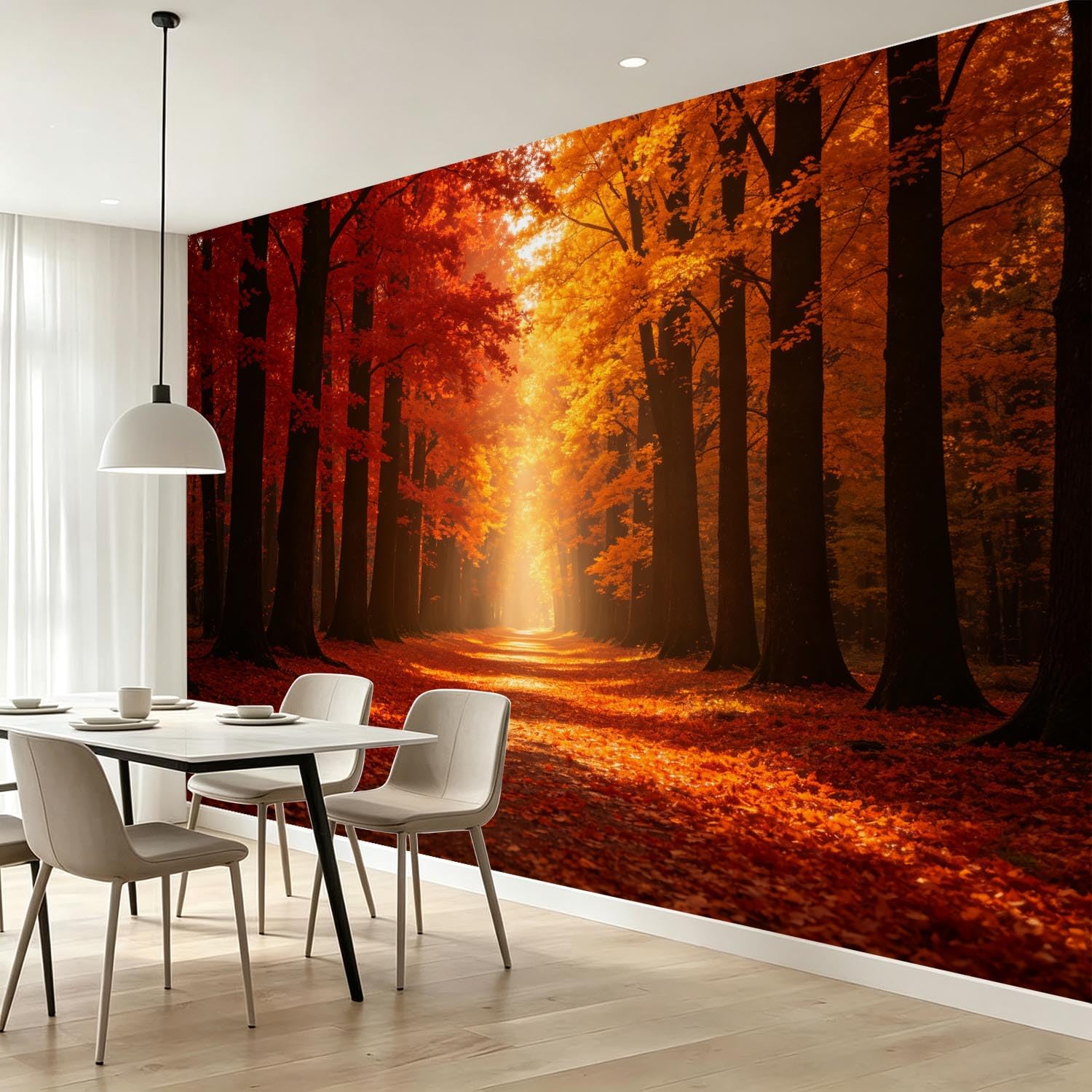 Fototapete Ahornblattwald Tapete 430 x 300 cm (WxH)