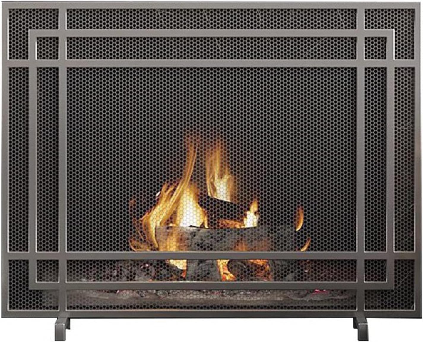 Protector contra chispas de chimenea de gas panel plano de 99x78 cm para estufas caseras